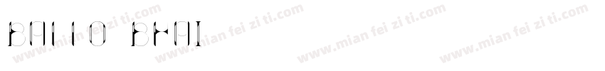 ballo bhai字体转换
